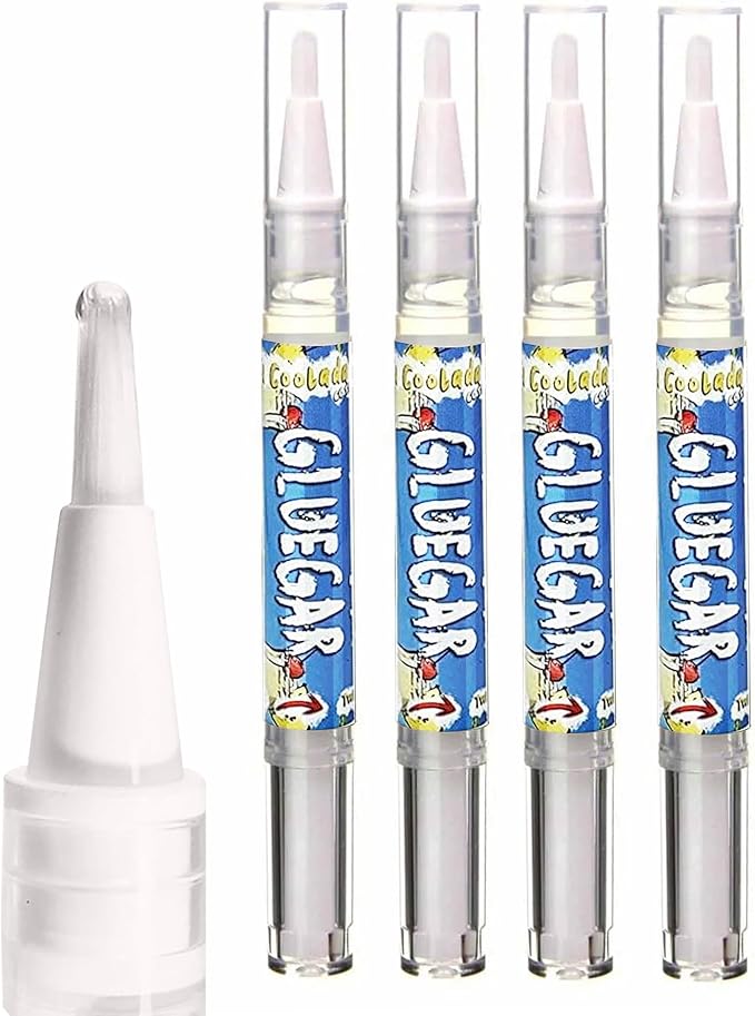 Caligars GlueGar Go Stix Rolling Glue - Cigar Glue Sticks with Different Flavors - Handy Rolling Glue for Wraps, & Papers - Natural, Plant Based Glue Stick Pen - Pina Colada (4 Pack, 3ml)