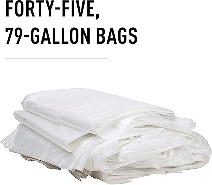 IDEAL AC0924H Shredder Bags – 40” x 58” Gusseted, 79-Gallon Capacity, Heavy-Duty Bags for IDEAL Shredder 5009 Model