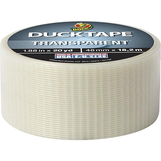 Duck, DUC241380, Transparent Duct Tape, 1 Each, Transparent, Clear