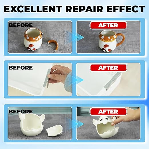 Thin Super Glue 120 Gram, All Purpose Clear Liquid CA Glue Repair Wood Ceramic Glass Plastic, Heavy Duty Cyanoacrylate Adhesive for 3D Print PLA Shoe Metal, Strong Bond and Instant Superglue