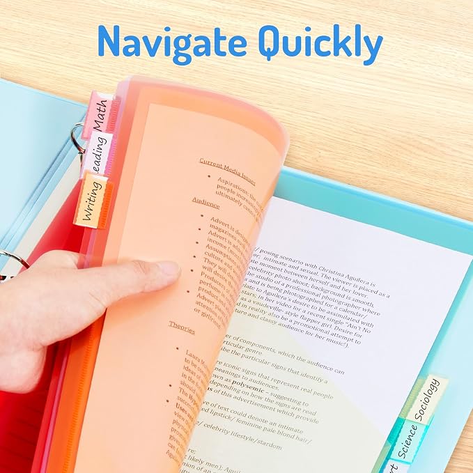 Forvencer 24 Count Dividers for 3 Ring Binder, Binder Dividers with Pockets | Dividers with Pockets, Binder Dividers with Tabs for School Office and Home Organization, Multicolor, 3 Set
