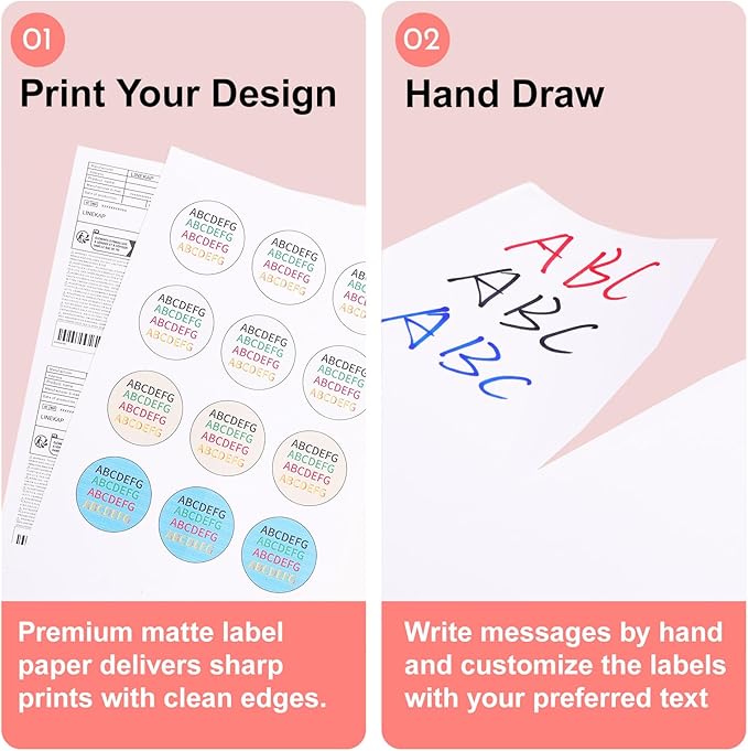 8.5"×11" Full Sheet Shipping Labels, 40 Sheets Matte White, Strong Adhesive Label Stickers for Mailing Packaging & Shipping, Compatible with Laser & Inkjet Printers