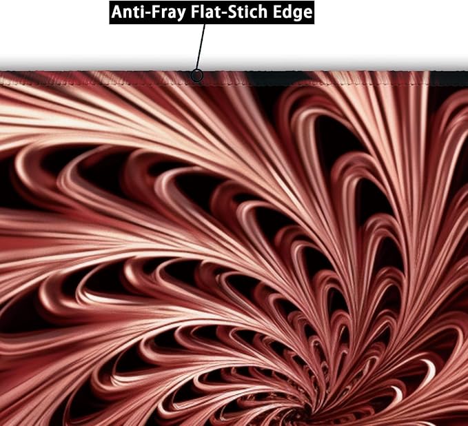 Spiral Geometric Patterns, Aesthetic Abstract Modern Gaming Mouse Pad, 26x21cm