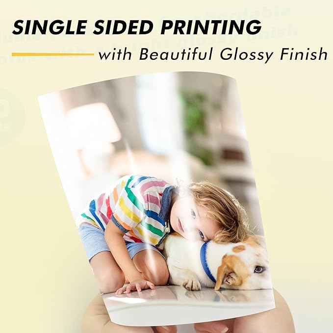 Koala Heavyweight Photo Paper High Glossy 5x7 Inches for Inkjet Printing 100 Sheets 61LB