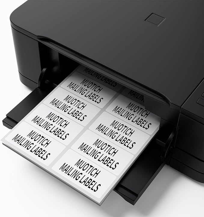 500 Sheets 5000 Labels Shipping Labels, 2 x 4 Sticker Paper for Laser/Inkjet Printer Mailing Labels, 10 UP Address Labels, Permanent Adhesive Sticker Labels