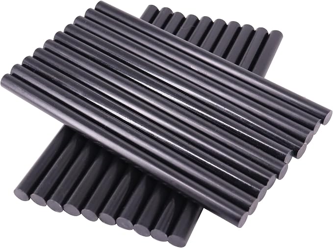 40 Pcs Dent Repair Glue Stick,Black Craft Glue Gun Sticks, 0.43” Dia x 7.87”Long Hot Melt Glue Sticks for Car Dent Repair Handmade DIY Art Craft Home Office Project Craftwork Fix & Repairs