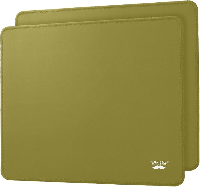 Mr. Pen 2 Pack Green Gaming Mouse Pads, 12.8"x11.3"