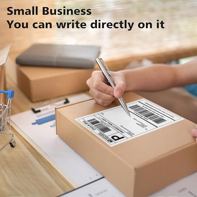 DGBDPACK 4"x6" Direct Thermal Shipping Labels 300 Labels/Roll Compatible with Zebra Rollo Beeprt Printer Permanent Adhesive
