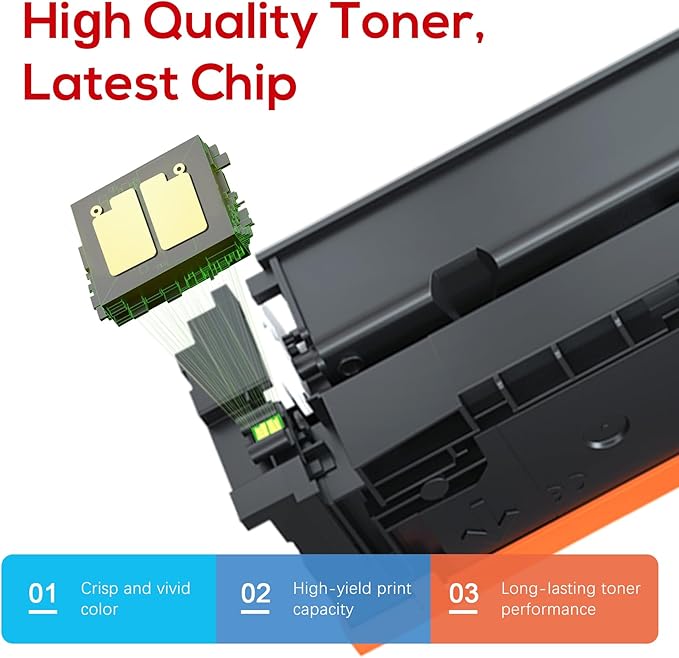Compatible Canon 067H 067 Toner Cartridge Set Replacement for Canon 067H Compatible for Color ImageClass MF656Cdw LBP632Cdw MF654Cdw MF653Cdw LBP633Cdw MF650C LBP630C MF652Cw Printer 4 Pack