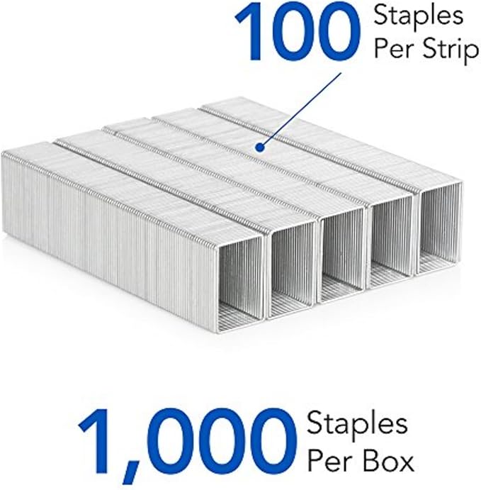 Swingline Staples, Heavy Duty for Desktop Staplers, 3/4" Length, 100/Strip, 1000/Box (35319)