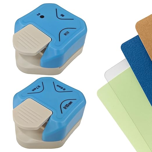 3-in-1 Paper Corner Rounder, Compact and Durable for 4mm/5mm/7mm/10mm Radiusand and Perforation, Round Corners Cutter Ideal for Card Making,Photo Cutter,Scrapbooking and DIY Projects