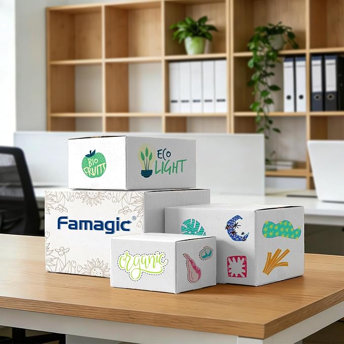Famagic 10 Pack 6x6x6 Inch Small Shipping Boxes White Corrugated Cardboard Boxes Mailer for Small Business, Mailing Boxes for Packaging Bulk