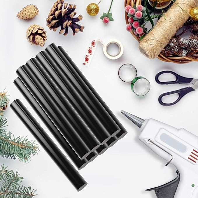 36 Pack Black Hot Glue Sticks, 3.93 x 0.43 in Full Size Hot Melt Glue Sticks Dent Repair Tool EVA Colored Hot Melt Adhesive for Car DIY Art Craft General Repairs
