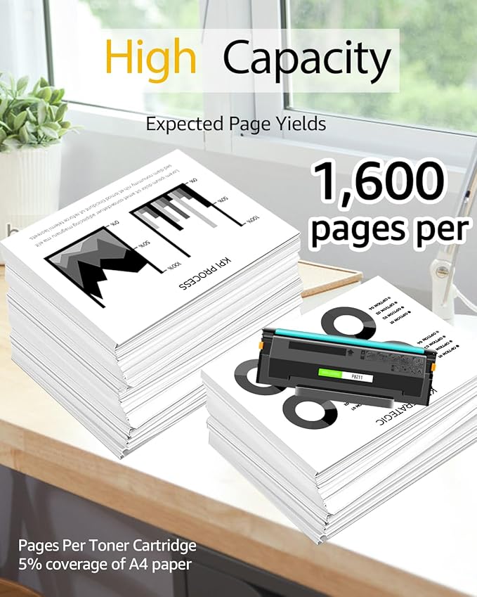 Compatible Toner Cartridge Replacement for Pantum PB-211 PB211 PB-211E PB211EV Toner Cartridge for Pantum P2500W P2200 M6500NW M6550NW M6600NW (Black 2-Pack)