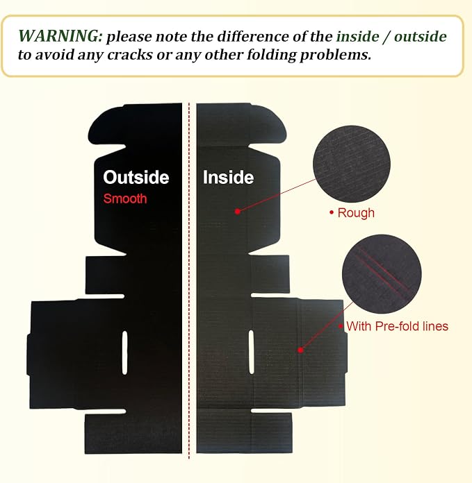 Small Shipping Boxes 5x5x2, Set of 25, Black Corrugated Cardboard Box Mailer (YD552-25BK)