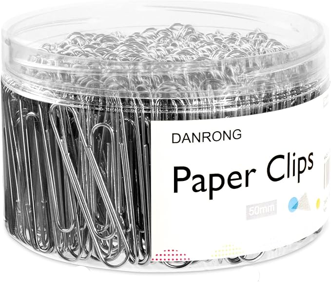 Silver Jumbo Paper Clips, 270pcs 2 Inch (50 mm) Paper Clip, Large Paperclips Great for Office School and Personal Use(2 in, Silver) | Large Paperclips Great for Office School and Personal Use(2 in, Silver)