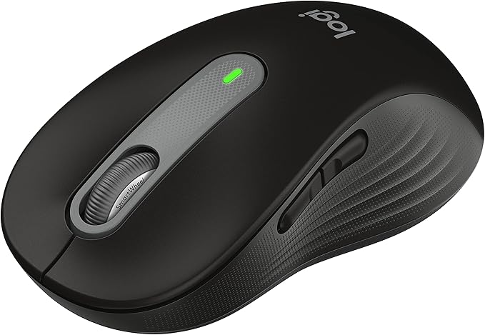 Logitech Signature M650 Wireless Mouse - for Small to Medium Sized Hands, 2-Year Battery, Silent Clicks, Customizable Side Buttons, Bluetooth, for PC/Mac/Multi-Device/Chromebook - Black