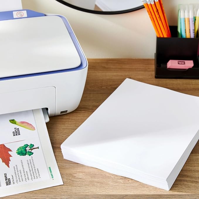 Copy Paper, 8.5" x 11", 20 lb., 92 Bright, White, 1 Ream, 500 Sheets | 1 Ream, Letter Size, 20 lb. Bond Weight, 92 Brightness, 500 Sheets per Ream