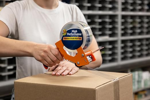 Duck High Performance Clear Packing Tape Refills - 8 Rolls of HP260 Strong Packaging Tape for Shipping, Moving, Mailing & Storage Boxes - 3" Core - 1.88 Inch x 60 Yards - Clear (1067839) (Pack of 6)