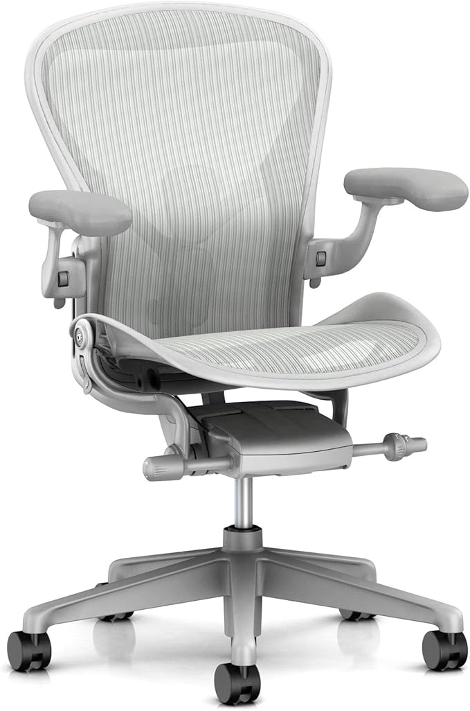 Herman Miller Aeron Ergonomic Chair - Size B, Mineral
