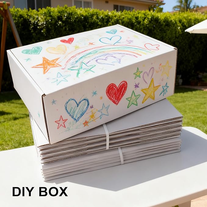 12x9x3 Shipping Boxes 20-Pack, White Corrugated Cardboard Boxes for Mailing, Shipping & Small Business Packaging