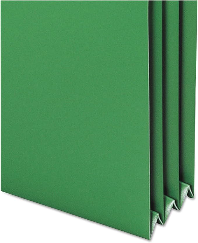 Smead Poly File Pocket, Straight-Cut Tab, 3-1/2" Expansion, Letter Size, Assorted Colors, Pack of 4