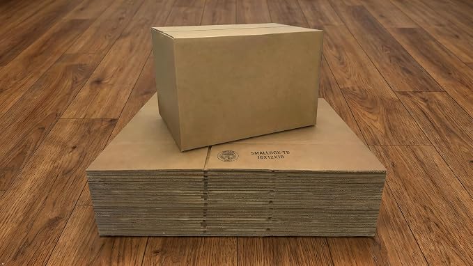 Corrugated Shipping Boxes, 25 Pack, 16 x 12 x 10 inch | Medium Mail and Shipping Packaging, Cardboard Boxes For Mailing, Shipping, Storage & Moving, Brown Corrugated Boxes