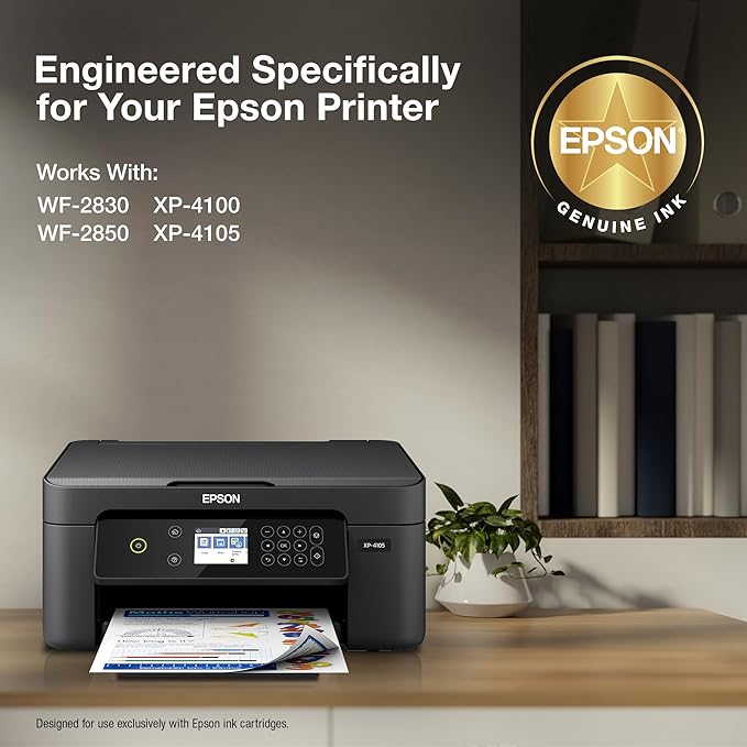 Epson 212 Claria Ink Standard Capacity Color Combo Pack (T212520-S) Works with Workforce WF-2830,2850 and Expression XP-4100,4105,(Pack of 2)