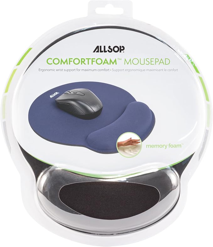 Allsop Mouse Pad Pro Memory Foam Mouse Pad - Black (30203)