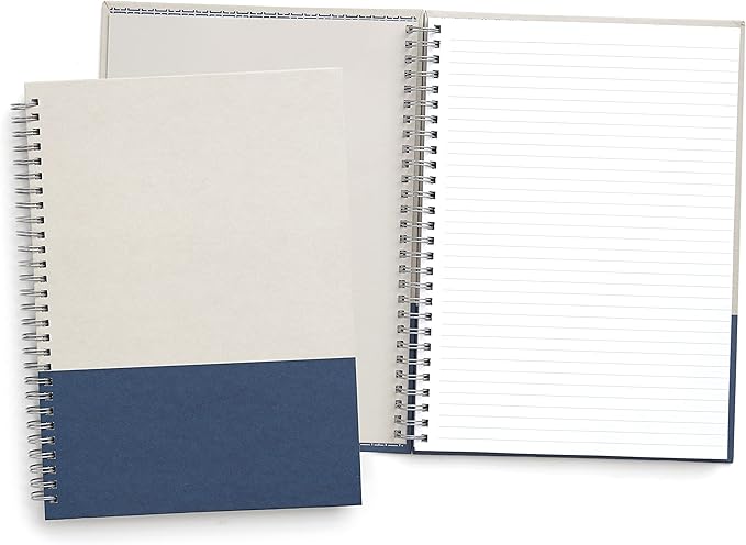 TRU RED Medium Hardcover Ruled Notebook, Gray/Blue
