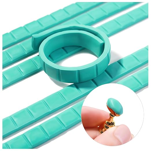 Reusable Nail Art Clay, Nail Glue Clay DIY Professional Fake Nail Tips Sticky Manicure Tool, Nail Art Plastic, Manicure, Non Sticky Hand Clay Nail Fixing Gel (White 96pcs)