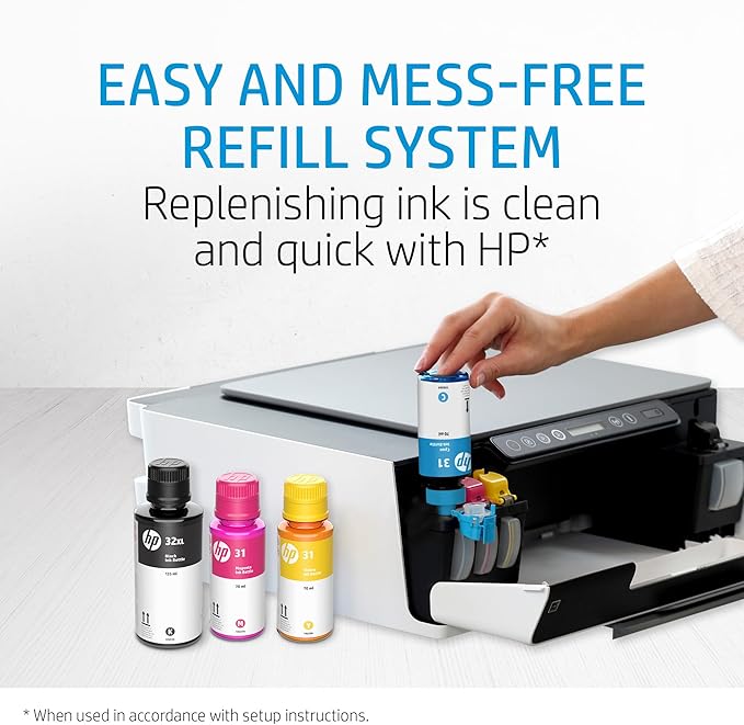HP 32XL | Ink Bottle | Black | Up to 6000 Pages per Bottle| Works Smart Tank Plus 651 and Smart Tank Plus 551 | 1VV24AN | Packaging May Vary