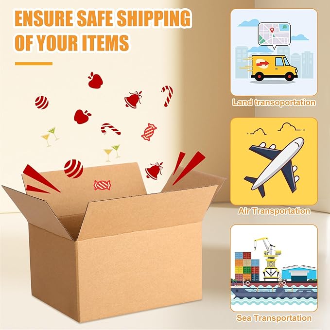 Yeaqee 72 Pcs Shipping Boxes Corrugated Cardboard Small Shipping Boxes for Packaging Mailing Packing Moving Small Business Storage Crafts Gifts(7x5x4 Inch,Kraft Color)