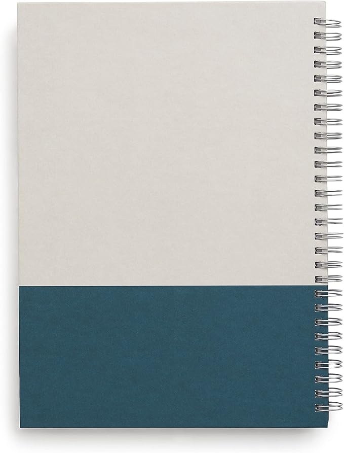 TRU RED Medium Hardcover Ruled Notebook, Gray/Teal