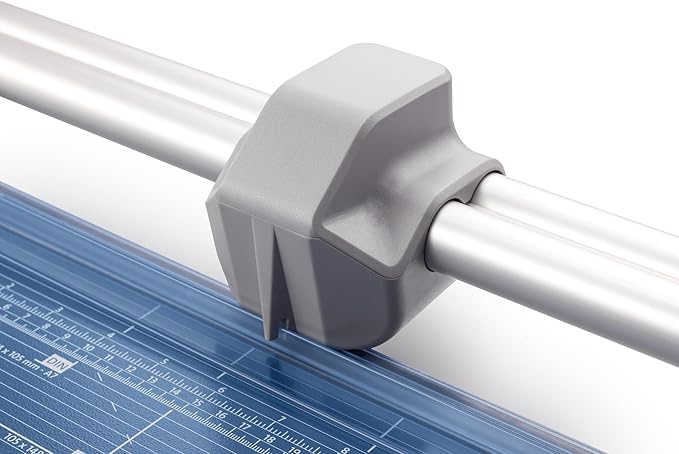 Dahle 558 Professional Rotary Trimmer, 51" Cut Length, 12 Sheet Capacity, Self-Sharpening, Dual Guide Bar, Automatic Clamp, German Engineered Paper Cutter