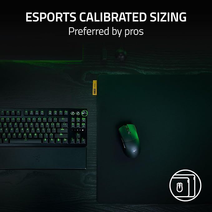 Razer Gigantus V2 Pro Soft Esports Gaming Mouse Pad (Speed) – Low Friction Cloth Surface, Tracking Accuracy, GlideCore Foam, Anti Slip Base, Low-Profile Stiched Edges – Large