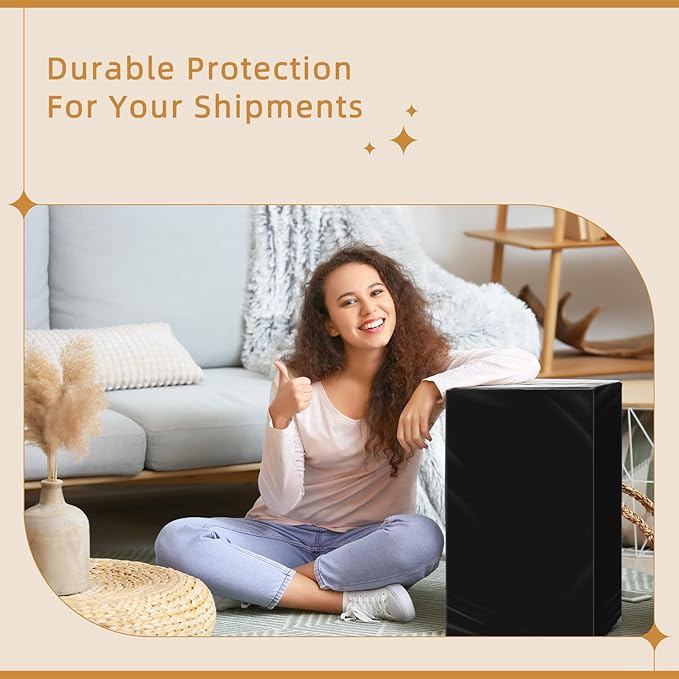 Fuxury 500 Pack 24x36" Extra Large Poly Mailers Bulk,Heavy Duty XXL Mailing Envelopes for Clothing,Strong Adhesive Self Seal Big Poly Shipping Bags for Postage Return Books Small Business(Black)