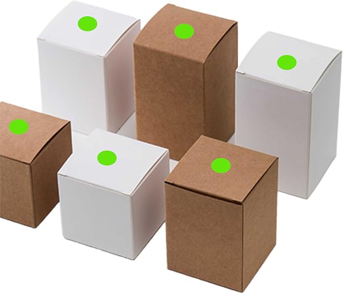 PARLAIM 1/2 Inch Round Permanent Adhesive Color-Code Dot Stickers,1000 Stickers Roll dots Label Dispenser Box Green Circle Stickers Labels (Light Green)