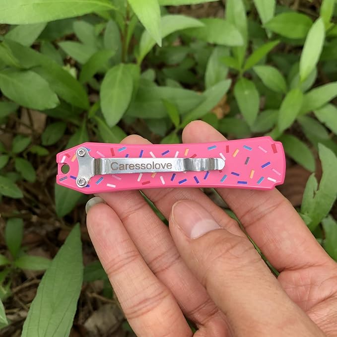 Pink Automatic Scalpel Knife, Mini Automatic Utility Knife, Auto Box Cutter Retractable, Push Button Razor Knives with 10PCS #24 Blades