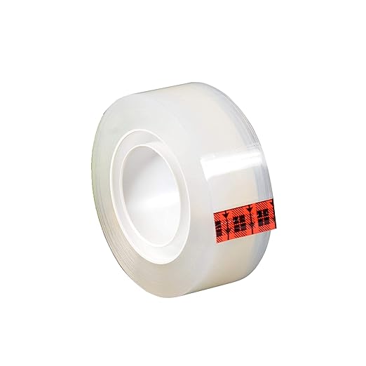 Scotch Transparent Tape, Clear Tape Engineered for Office and Home Use, 1 Inch Core, 3/4 in x 1000 in, 12 Rolls