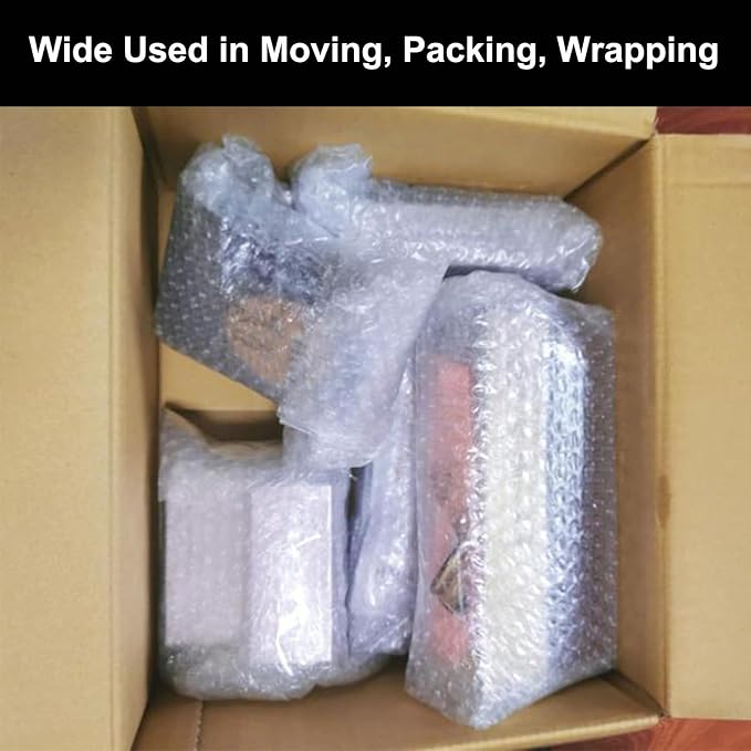50Pack Self-Seal Bubble Out Bag Pouches 8 x 10 Inch Double Walled Self-Sealing Protective Bubble Pouches Wrap Cushioning Bags for Shipping, Packing, Moving
