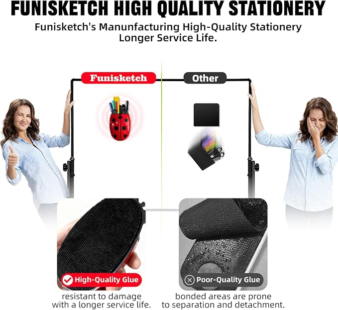 Magnetic Pen Holder for Fridge Whiteboard, 2-in-1 Magnetic Marker Holder Dry Erase Marker Whiteboard Eraser, Cute Ladybug Pencil Cup Desk Organizer for Classroom Office School Home (4-Pack)