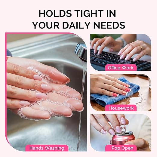 MelodySusie Super Strong Nail Glue, Semi Solid Nail Glue Press On Nails, Quick Drying, No UV Lamp Needed, Long Lasting, Nail Glues DIY Home Salon Manicure 15ml