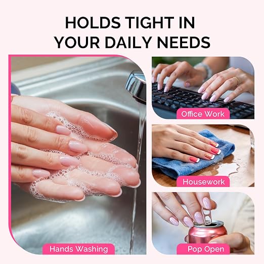 MelodySusie Super Strong Nail Glue Semi Solid Glue Press On Nails, 2PCS | Quick Drying, No UV Lamp Needed, Long Lasting, Nail Glues DIY Home Salon Manicure