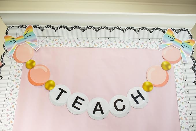 Fadeless Schoolgirl Style Bulletin Board Paper, Pretty in Pink 47.25" x 25', 1 Roll