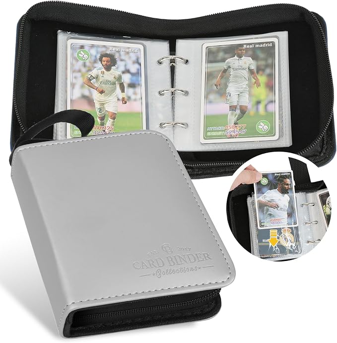 Trading Card Binder, Card Collection Binder Album Folder with 80 Side Loading Pockets, 1 Pocket Trading Card Album Folder for TGC,MTG, Baseball Cards, Yugioh