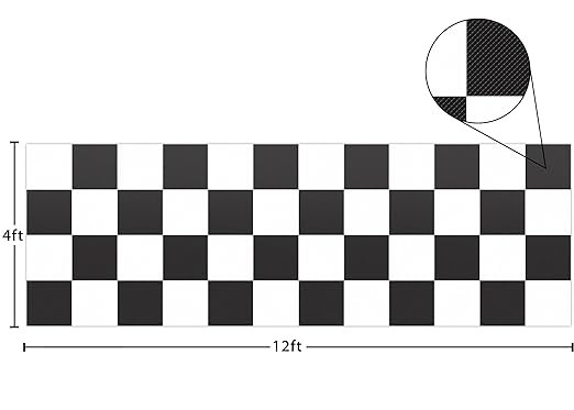 Teacher Created Resources Black and White Big Checkers Better Than Paper Bulletin Board Roll (TCR77627)