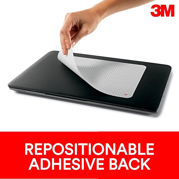 3M Precise Mouse Pad with Repositionable Adhesive Back, Enhances The Precision of Optical Mice at Fast Speeds and Extends The Battery Life of Wireless up to 50%*, 8.5" x 7", Bitmap (MP200PS), Polymer
