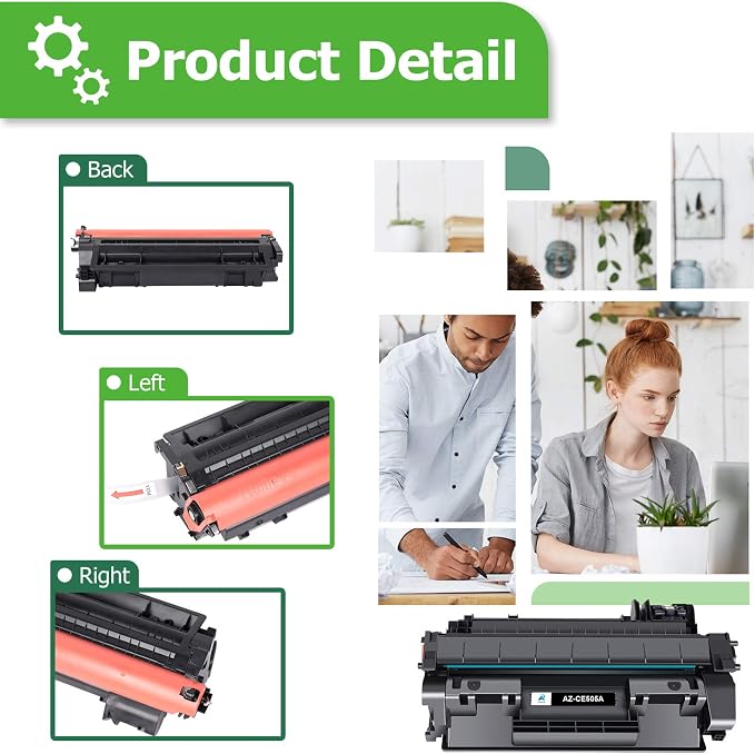 05A CE505A Toner Cartridge Black for HP P2035 P2055dn P2030 Printer 4 Pack | Compatible for HP LaserJet P2035 P2035N P2055DN 2055DN 2035N P2050 P2030 P2055D P2055X 2055D 2055X Printer Ink