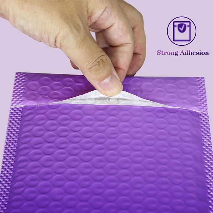 8.5x11 Inch 30 Pack Purple Bubble Mailers, Waterproof Padded Envelopes, Self Seal, Strong Adhesion Bubble Envelopes, Cushioning Padded Mailers for Small Items